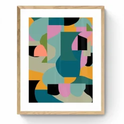 West Elm Abstract Collage 12 Framed Wall Art by Beth Vassalo