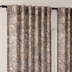 West Elm Abstract Hydrangea Curtain