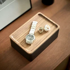 West Elm Accessory Boxes w/ Wooden Lid