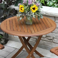 West Elm Aldenry Eucalyptus Outdoor Folding Bistro Table (30")