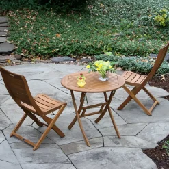 West Elm Aldenry Eucalyptus Outdoor Folding Bistro Table (30")