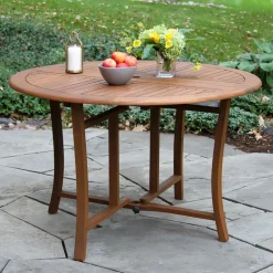 West Elm Aldenry Eucalyptus Outdoor Folding Dining Table (43")