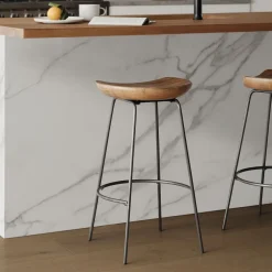 West Elm Alden Swivel Bar & s