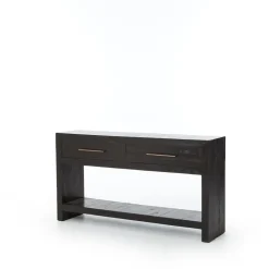 West Elm Alexa Burnished Pedestal Console (60”)