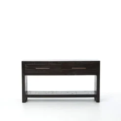 West Elm Alexa Burnished Pedestal Console (60”)