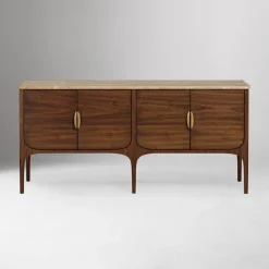West Elm Amalthea Travertine Buffet (64")