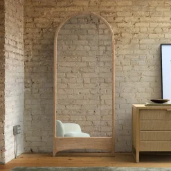 West Elm Ambrose Wood Floor Mirror