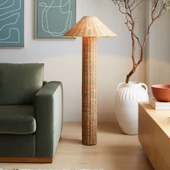 West Elm Amelia Woven Floor Lamp (59")