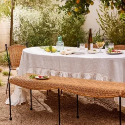 West Elm Andalusia Indoor/Outdoor Woven Bench (58")