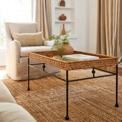 West Elm Andalusia Indoor/Outdoor Woven Coffee Table (36")