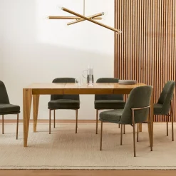 West Elm Anderson Solid Wood Extendable Dining Table (40"–90")