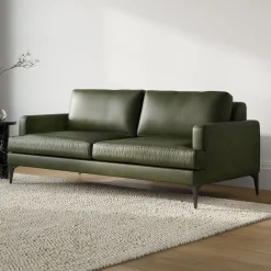 West Elm Andes Leather Sofa (76.5")