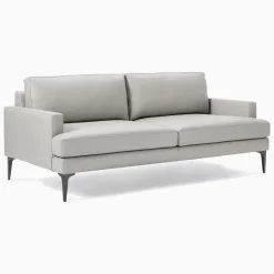 West Elm Andes Leather Sofa (76.5")
