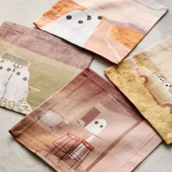 West Elm Angela Deane Ghosts Cocktail Napkins
