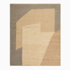West Elm Angled Modern Form Jute Rug