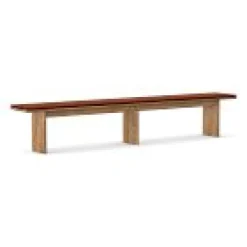 West Elm Anton Dining Bench Leather Cushion (58")