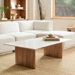 West Elm Anton Marble Coffee Table (53")