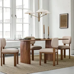 West Elm Anton Solid Wood Dining Table & Chairs Set