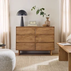 West Elm Anton Solid Wood Narrow 6-Drawer Dresser (48")
