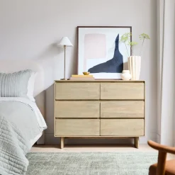 West Elm Anton Solid Wood Narrow 6-Drawer Dresser (48")
