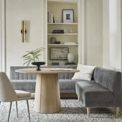 West Elm Anton Solid Wood Round Pedestal Dining Table (48", 60", 72")