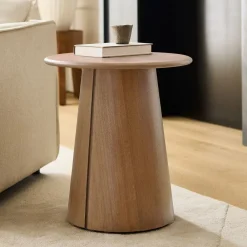 West Elm Anton Solid Wood Round Side Table (20")