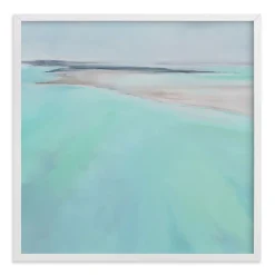 West Elm Aqua Waters Framed Wall Art by Minted for