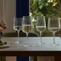 West Elm Arc Flow Champagne Flutes (Set of 4)