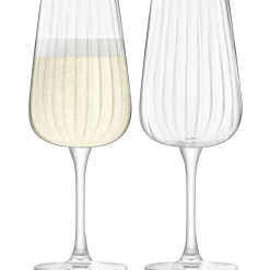 West Elm Arc Flow Champagne Flutes (Set of 4)