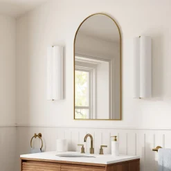 West Elm Arched Metal Framed Medicine Cabinet
