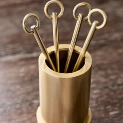 West Elm Archer Stainless Steel Cocktail Picks (Set of 6)