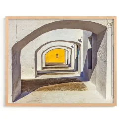 West Elm Arches and Yellow Framed Wall Art by Minted for