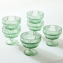 West Elm Archie Glass Coupes (Set of 6)