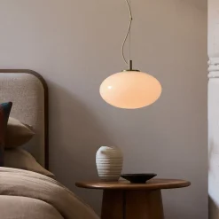 West Elm Aria Oval Glass Pendant (-)