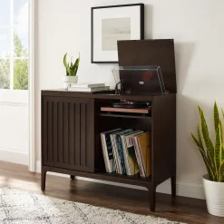West Elm Asher Record Storage Media Console