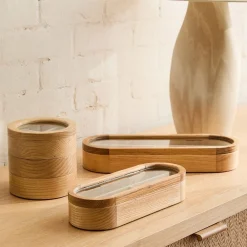 West Elm Ash Wood Jewelry Boxes