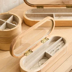 West Elm Ash Wood Jewelry Boxes