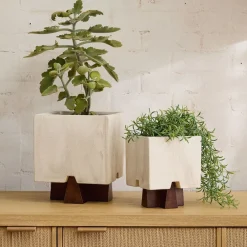 West Elm Atkins Planter on Stand
