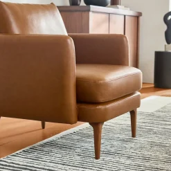 West Elm Auburn Leather Chair