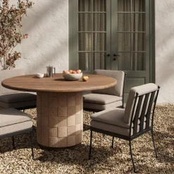 West Elm Audric Outdoor Round Dining Table (60")