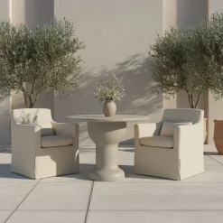 West Elm Avenne Outdoor Slipcover Dining Chair