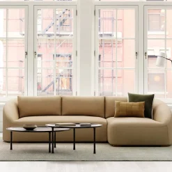 West Elm Aviana Leather 2-Piece Chaise Sectional (114")