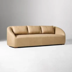 West Elm Aviana Leather Sofa (86"–106")