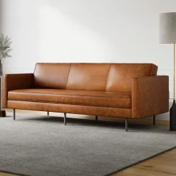 West Elm Axel Full Leather Futon (82.5")