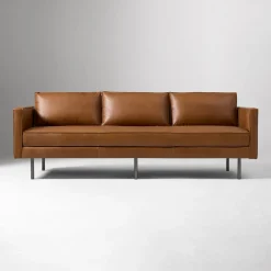 West Elm Axel Leather Sofa (76"–89")