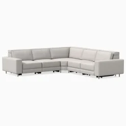 West Elm Axel Motion Reclining 5-Piece Sectional (119")