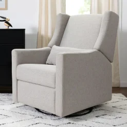 Kids West Elm Babyletto Kiwi Electronic Swivel Glider Recliner