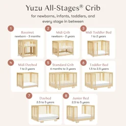 Kids West Elm Babyletto Yuzu 8-in-1 Convertible Crib w/ All-Stages Conversion Kit