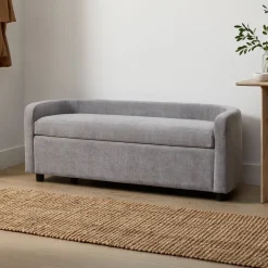 West Elm Bacall Curved Storage Bench