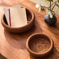 West Elm Bamboo Decorative Bowls